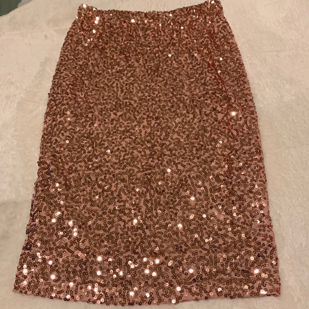 Sequin high waisted sparkle pencil skirt